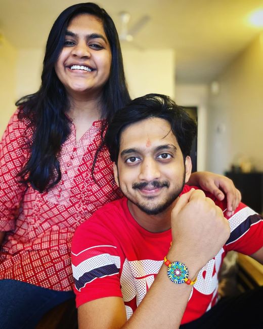 Amey Wagh With His Sister 