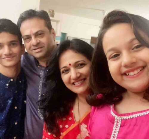 Kavita Lad Medhekar With Her Family 