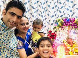 Sandip Pathak with his Family 