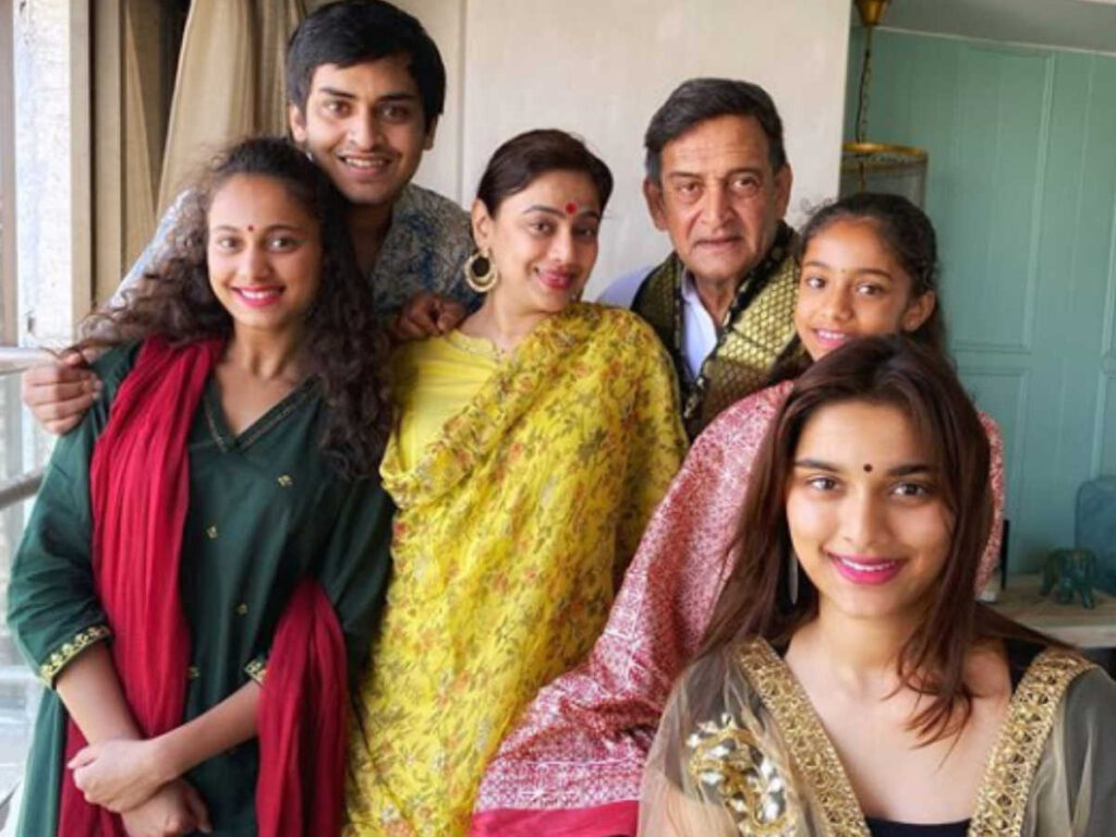 Medha Manjarekar with her Family 