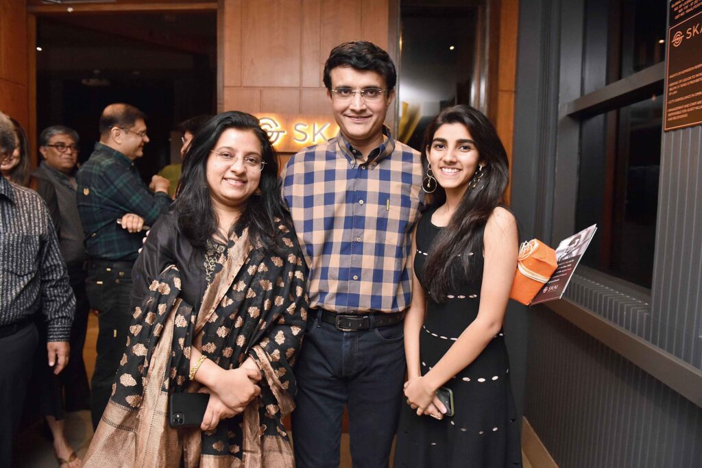 Saurav Ganguly  With His Family 