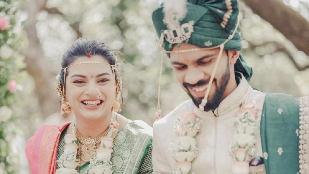 Ruturaj Gaikwad With His Wife Utkarsha Pawar 