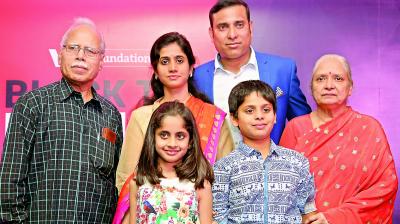 VVS Laxman with His Family 